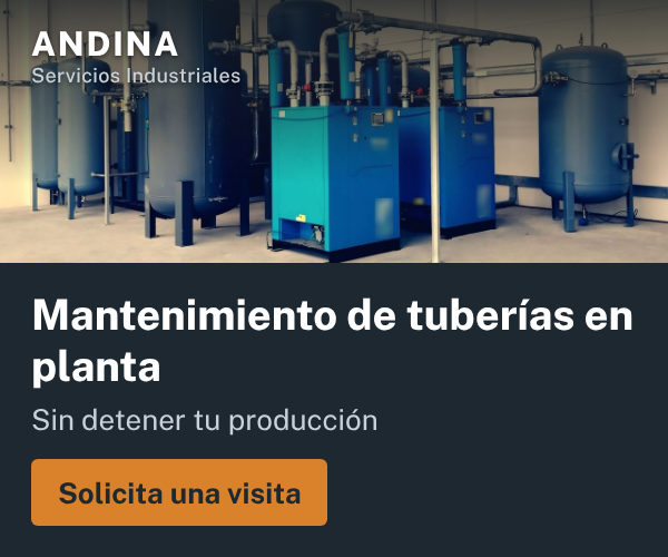 Creatividad Rectángulo 300×250 de Andina Servicios Industriales: «Mantenimiento en planta»
